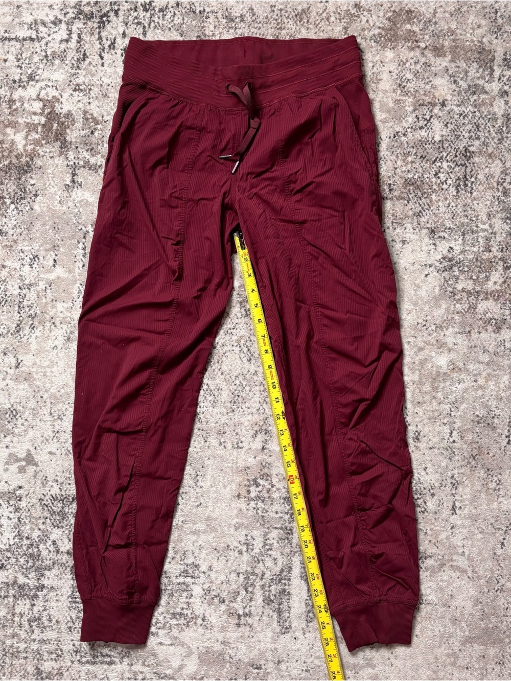 Lululemon Athletica Burgundy High-Rise Track Joggers Size 8 - Picture 6 of 8